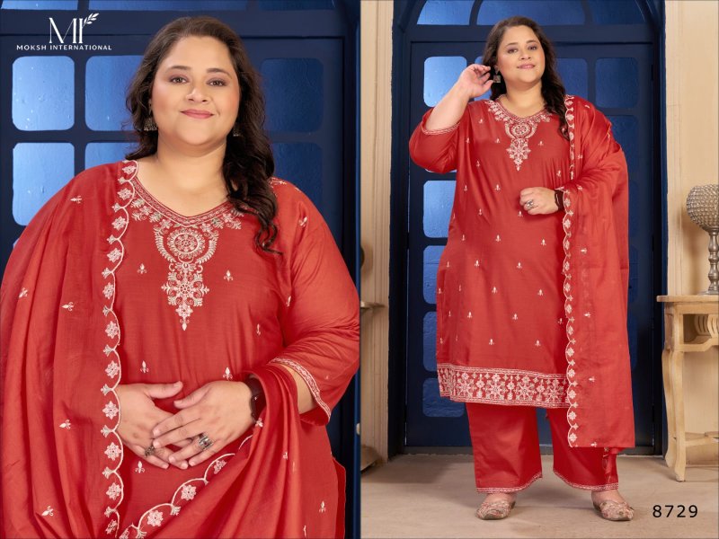 Plus Size Pure Cotton 2 By Moksh Pure Cotton Kurti With Bottom Dupatta